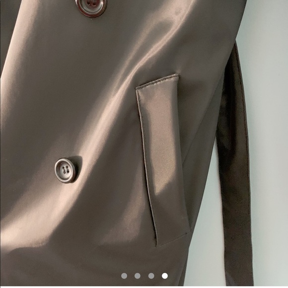 [2 for $40] Vintage Black Trench coat - Picture 4 of 4